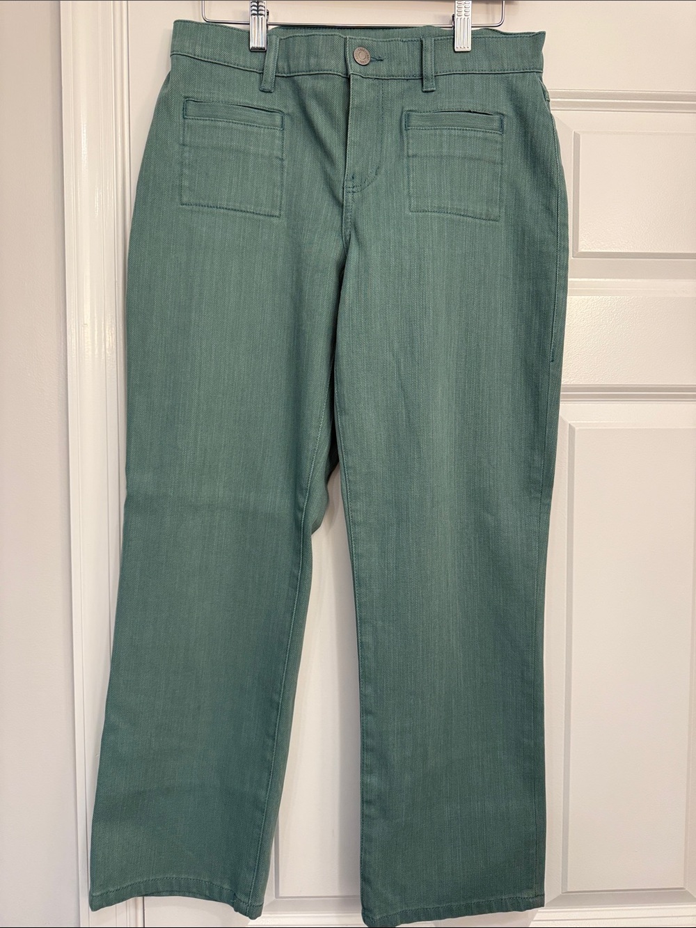 CAbi Teal Straight-Leg Cropped Jeans - Never Worn!